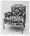 Armchair (bergère), Carved oak, French