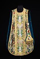 Chasuble and maniple, Silk, metal, Italian or French