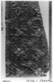 Fragment of satin with stamped, slashed and embroidered decoration, Silk and metal thread, Italian