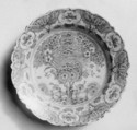 Dish, Tim-glazed earthenware, Dutch
