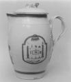 Pitcher with cover, Hard-paste porcelain, Chinese, probably for American market