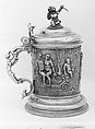 Tankard, Adolf Steinweg, Silver, partly gilt, German, Hamburg