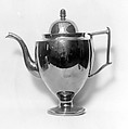 Coffeepot, Earthenware, British, Staffordshire