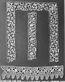 Border, Needle lace, point plat, Italian, Venice