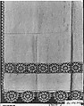Altar cloth, Linen, bobbin lace, Italian, Genoa