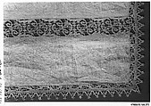 Altar cloth, Bobbin lace, cutwork, punto in aria, Italian, Venice