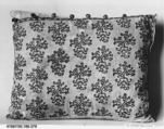 Pillowcase, Silk on linen, Italian