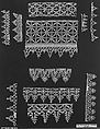 Edging and insertion, Bobbin lace, Italian, Venice