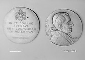 Pope Benedict XV, Rudolph Ferdinand Marschall  Austrian, Bronze, original clichés, chiseled, Austrian