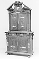Cabinet, Walnut, marble, French