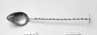 Toddy spoon, Sheffield plate, British, Sheffield