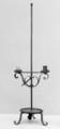 Candlestick, Wrought iron, possibly German