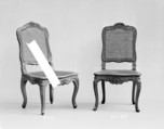 Side chair, Carved beechwood; caning, French