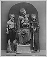 Virgin and Child with Saint Jerome and Saint Francis, Benedetto Buglioni Italian, Enamelled terracotta, Italian