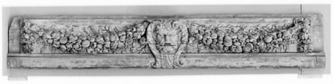 Doorway lintel, Carved oak, French