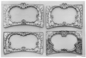 Set of overdoors (Dessus de porte), Carved and gilded wood, French