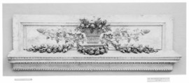 Overdoor (Dessus de porte), Wood, gilt on grey ground, French
