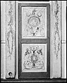 Door panel from the "Cabinet Turc" of Comte d'Artois at Versailles, Attributed to Jean -Siméon Rousseau de la Rottière (1747–1820), Oil on oak, French