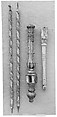 Bedstead leg, Wood, gilt, French