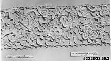Sleeve piece, Needle lace, gros point lace, bobbin lace, Italian, Venice