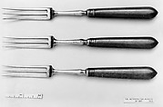 Set of three forks, Steel, British