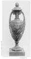 Vase ornament for console, Wood, gilt, French