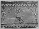 Head of a woman, Tempera on wood, Italian