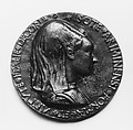 Isotta degli Atti of Rimini, d. 1470, Medalist: Matteo de' Pasti (Italian, Verona ca. 1420–after 1467 Rimini), Bronze, Italian
