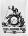 Mantel clock with Venus and Cupid, Renacle-Nicolas Sotiau, Case: gilt bronze, Carrara marble; Dial: white enamel, French, Paris