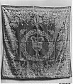 Table cover (?), Silk and linen, German