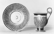 Cup and saucer, Hard-paste porcelain, probably French, Paris