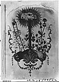 Pattern, Silk and metal thread on parchment, German