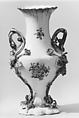 Vase (vase Duplessis) (one of a group of three), Vincennes Manufactory French, Soft-paste porcelain, French, Vincennes