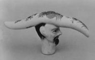 Cane handle, Saint-Cloud factory  French, Soft-paste porcelain, French, possibly Saint-Cloud