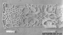 Fragment, Needle lace, reticello, punto in aria, Italian