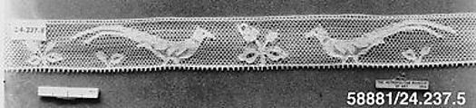 Strip, Machine made lace, French