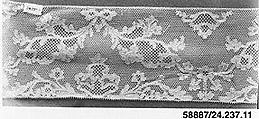 Strip, Machine made lace, French, Lille