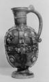 Ewer, Glazed earthenware, French, Avignon