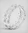 Bracelet, Jacob Ulrich Holfeldt Tostrup (Norwegian, Sande, near Stavanger 1806–1890 Christiana (now Oslo)), Silver filigree, Norwegian, Christiania