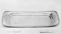 Snuffers tray, D. & G. Holy, Sheffield plate, British, Sheffield
