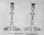 Taper holder (one of a pair), James Gould, Silver, British, London