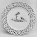 Plate, Glazed earthenware, French, Niderviller