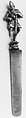 Knife, Silver gilt, steel, French