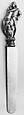 Knife, Silver gilt, steel, French