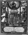 Panel with arms of the collegiate church of Saint Urse and Saint Victor and their fellow martyrs of the Theban Legion of Solothurn, Stained glass, Swiss