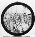Mutilation of St. Romanus, Stained glass, German, probably Augsburg