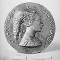 Isotta degli Atti of Rimini, d. 1470, Medalist: Matteo de&#39; Pasti (Italian, Verona ca. 1420–after 1467 Rimini), Bronze, Italian, Ferrara