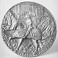 Sigismondo Malatesta, as Captain General of the Roman Church, Medalist: Pisanello (Antonio Pisano) (Italian, Pisa or Verona by 1395–1455), Bronze, Italian
