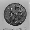 Henry IV, King of France (b. 1553, r. 1589–1610) and Marie de Médicis, his consort (1573–1642), Medalist: Guillaume Dupré (French, 1579–1640), Gilt bronze, French, Paris