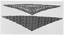 Fichu, Bobbin lace, silk, French
